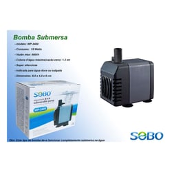 Bomba Submersa Sobo Wp3400 15W Para Aquários - 1 Unidade