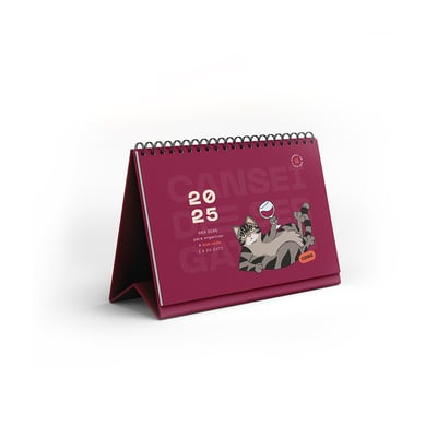 Brinde Decoração Mesa Cansei De Ser Gato Calendário 2025