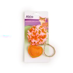 Brinquedo Akio Bola Com Coração Para Gatos - 1 Unidade