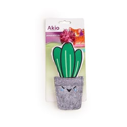 Brinquedo Akio Cacto Vaso Cinza Para Gatos - 1 Unidade
