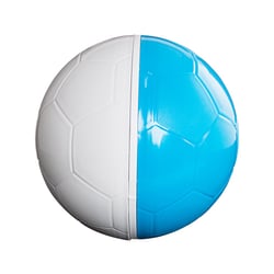 Brinquedo Amicus Crazy Ball Azul E Branco Para Cães - 1 Unidade - Tamanho P