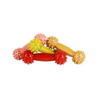 Brinquedo Anti-Tártaro Art Injet Halteres Com Cravos Para Cães - Cores Sortidas - 1 Unidade - Tamanho P