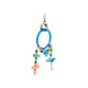 Brinquedo Argola Kakatoo Bica Pedra Para Pássaros - Cores Sortidas - 1 Unidade - Tamanho P - Tamanho P