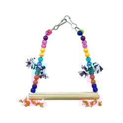 Brinquedo Balanço Trapézio Happy Bird Para Pássaros - Cores Sortidas - 1 Unidade
