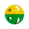 Brinquedo Bola Com Guizo Para Gatos - Verde E Amarela