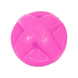 Brinquedo Bola De Borracha Furacão Pet Superball Rosa Para Cachorros