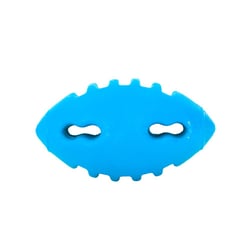 Brinquedo Bola De Borracha Maciça Futebol Americano Azul Para Cães - 1 Unidade