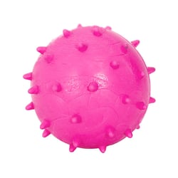 Brinquedo Bola De Borracha Maciça Rosa Para Cães Furacão Pet - 1 Unidade - Tamanho P