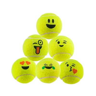 Brinquedo Bola De Tênis Emoji Lcm Para Cães - Cores Sortidas - 1 Unidade