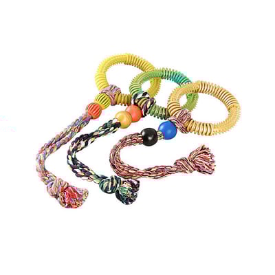 Brinquedo Cabo De Guerra Argola Com Cravo Para Cães - Cores Sortidas - 1 Unidade