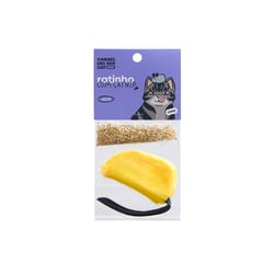 Brinquedo Cansei De Ser Gato Ratinho Com Catnip Amarelo - 1 Unidade