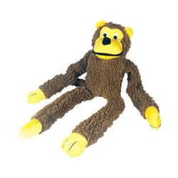 Brinquedo Chalesco Macaco Pelúcia Marrom Para Cães - 1 Unidade