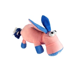 Brinquedo Chalesco Pelúcia Luxo Rosa E Azul Para Cães - 1 Unidade