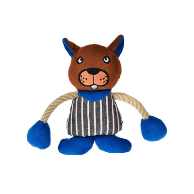 Brinquedo Chalesco Urso Com Corda Para Cães E Gatos - 1 Unidade