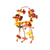 Brinquedo Chocalho Tradicional Happy Bird Para Pássaros - Cores Sortidas - 1 Unidade