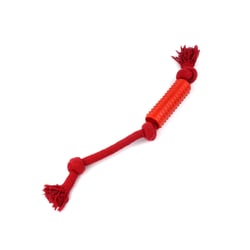 Brinquedo Cilindro De Corda Spike Vermelho Para Cães