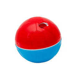 Brinquedo Comedouro Amicus Crazy Ball Vermelho E Azul Para Cães - Tamanho P