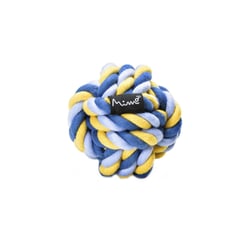 Brinquedo De Corda Mimo Bolinha Azul E Amarelo Para Cães - Tamanho G