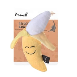 Brinquedo De Pelúcia Mimo Foodies Banana Para Gatos - 1 Unidade
