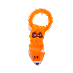 Brinquedo De Pelúcia Mordedor Esquilo Laranja Savana - 1 Unidade