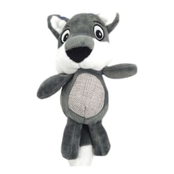 Brinquedo De Pelúcia The Pets Raposa Cinza Para Cães - 1 Unidade