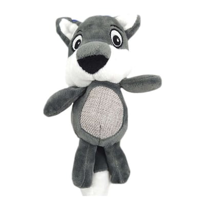 Brinquedo De Pelúcia The Pets Raposa Cinza Para Cães - 1 Unidade