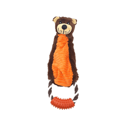 Brinquedo Pelúcia Western Pet Com Puxador - Urso Para Cachorros - 1 Unidade