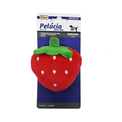 Brinquedo Pelúcia Western Pet Morango - 1 Unidade Para Cachorros