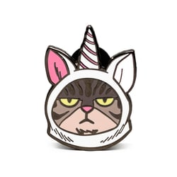 Brinquedo Decorativo Pin Cansei De Ser Gato Unicórnio