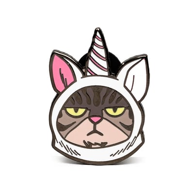 Brinquedo Decorativo Pin Cansei De Ser Gato Unicórnio