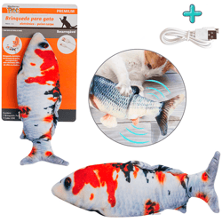 Brinquedo Eletrônico Peixe Carpa Usb Para Cachorros - 1 Unidade