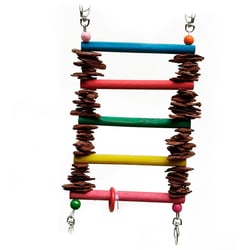 Brinquedo Escada De Pinus Para Aves Real - 1 Unidade
