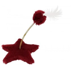 Brinquedo Estrela Para Gatos São Pet Vermelho - 1 Unidade