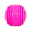 Brinquedo Furacão Pet Bola De Borracha Maciça Rosa Com Friso Para Cães - 9 cm Centímetros