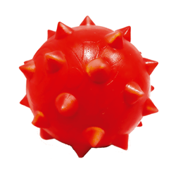 Brinquedo Bola Dogão Vermelha 80Mm - 1 Unidade Para Cachorros