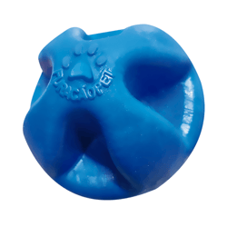 Brinquedo Bola Maciça Furacão Pet Azul - 80Mm Para Cachorros