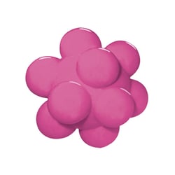 Brinquedo Furacão Pet Bola Meteoro Rosa Para Cães - 60 Milímetros