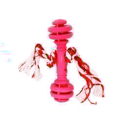 Brinquedo Furacão Pet Halteres De Borracha Com Corda Para Cães - 1 Unidade