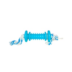 Brinquedo Furacão Pet Halteres De Borracha E Corda Para Cães - 1 Unidade