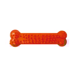 Brinquedo Furacão Pet Osso Plaque Ataque Com Cravo Vermelho Para Cães - Tamanho M