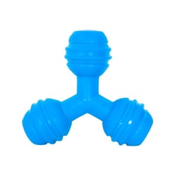 Brinquedo Furacão Pet Triângulo De Borracha Azul Para Cães - Tamanho M