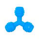 Brinquedo Furacão Pet Triângulo De Borracha Azul Para Cães - Tamanho M - Tamanho M