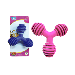Brinquedo Interativo Furacão Pet Triângulo De Borracha Médio - 1 Unidade Para Cachorros