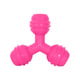 Brinquedo Furacão Pet Triângulo De Borracha Rosa Para Cães - Tamanho M - Tamanho M