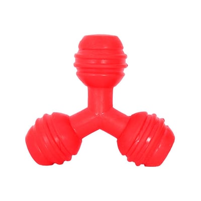 Brinquedo Furacão Pet Triângulo De Borracha Vermelho Para Cães - 1 Unidade - Tamanho P