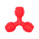 Brinquedo Furacão Pet Triângulo De Borracha Vermelho Para Cães - 1 Unidade - Tamanho P - Tamanho P