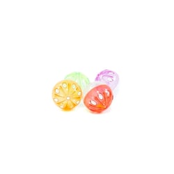Brinquedo Gatos Bolinha Cristal Com Guizo The Pets - 4 Unidades