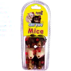 Brinquedo Gatos Cat Toy Ratinhos C/ 6 Unidades