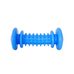 Brinquedo Halteres Borracha Ossinho Azul Para Cães - 1 Unidade
