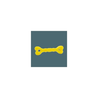 Brinquedo Halteres Coração Lcm Amarelo P Para Cachorros